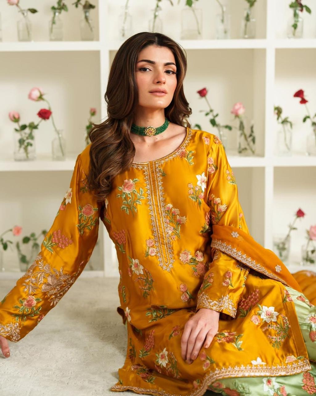 Golden Premium Farshi Kurta Suit Set