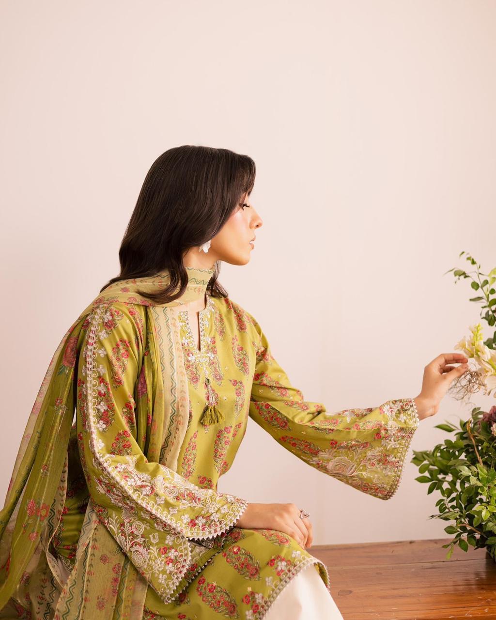Floral Breeze Embroidered Lawn Suit