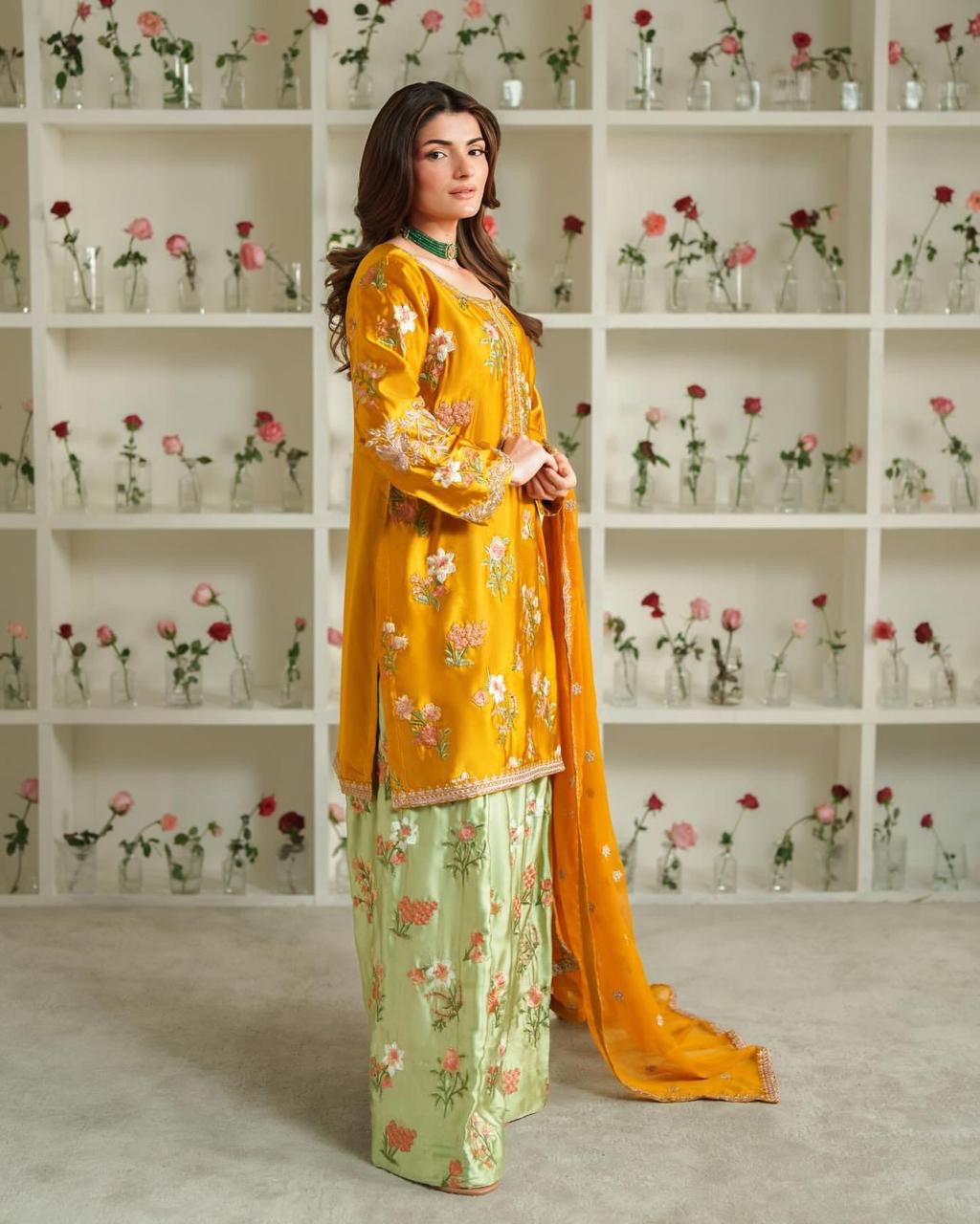 Golden Premium Farshi Kurta Suit Set