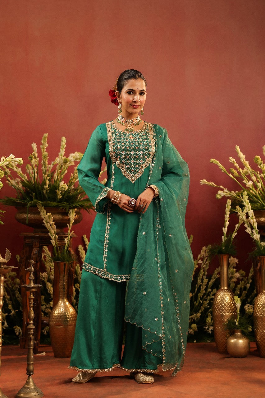 Shaheen Emerald Suit Set