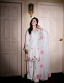 White Floral Embroidered Suit Set