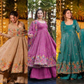 Festive Embroidered Anarkali Ensemble