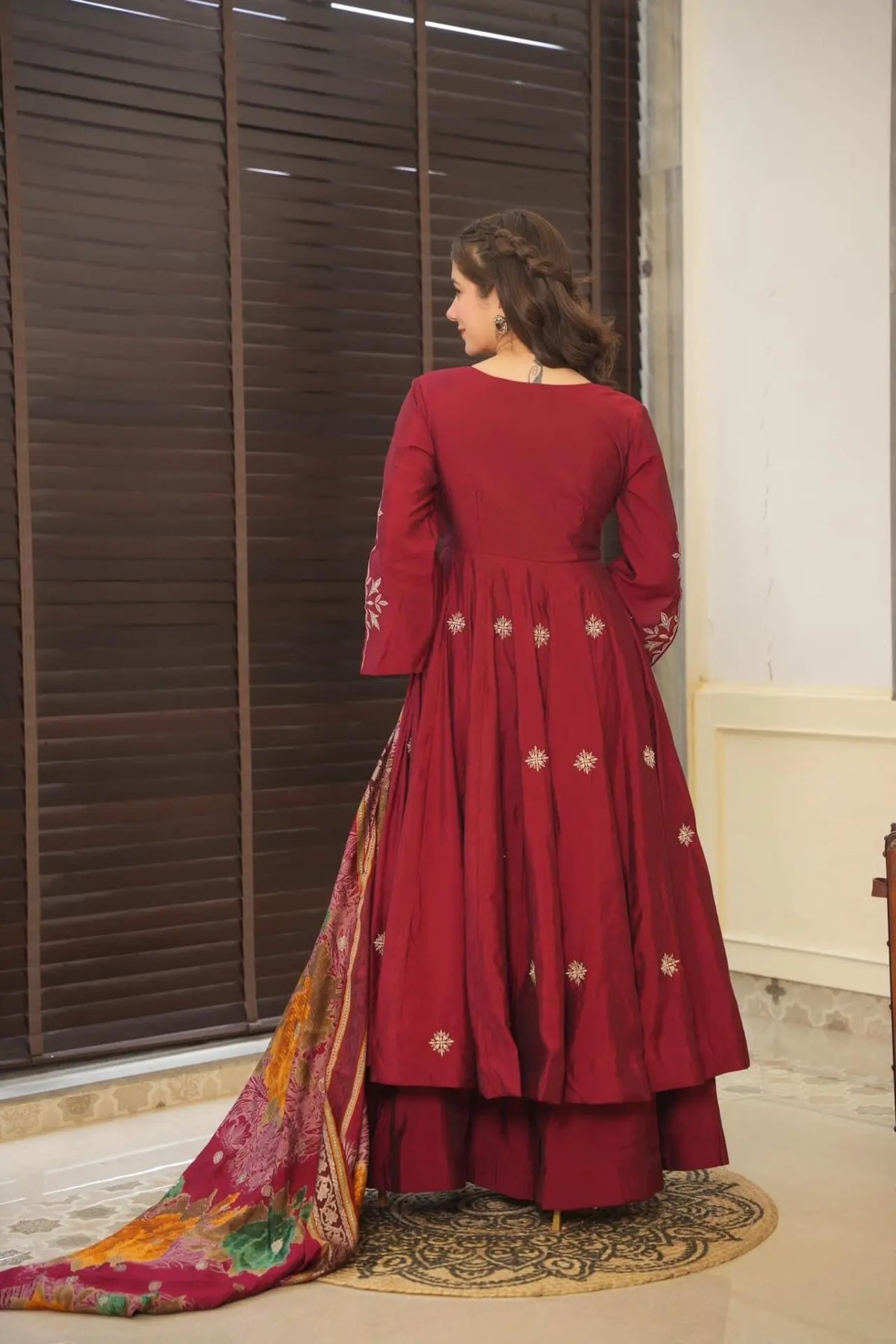 Ramya Pure Silk Anarkali Suit Set
