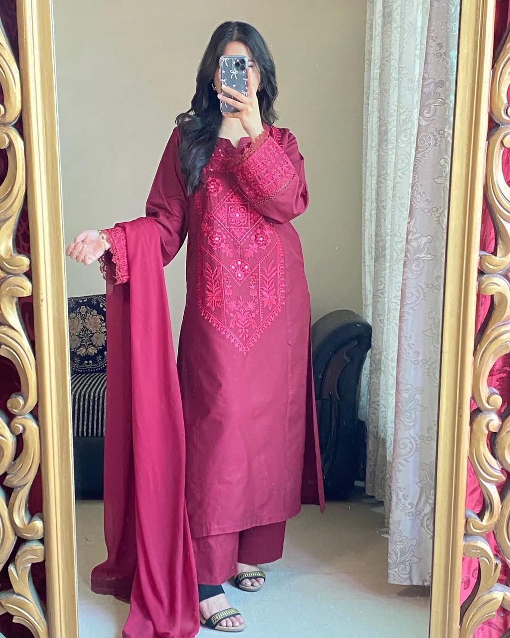 Ruby Mirage Suit Set