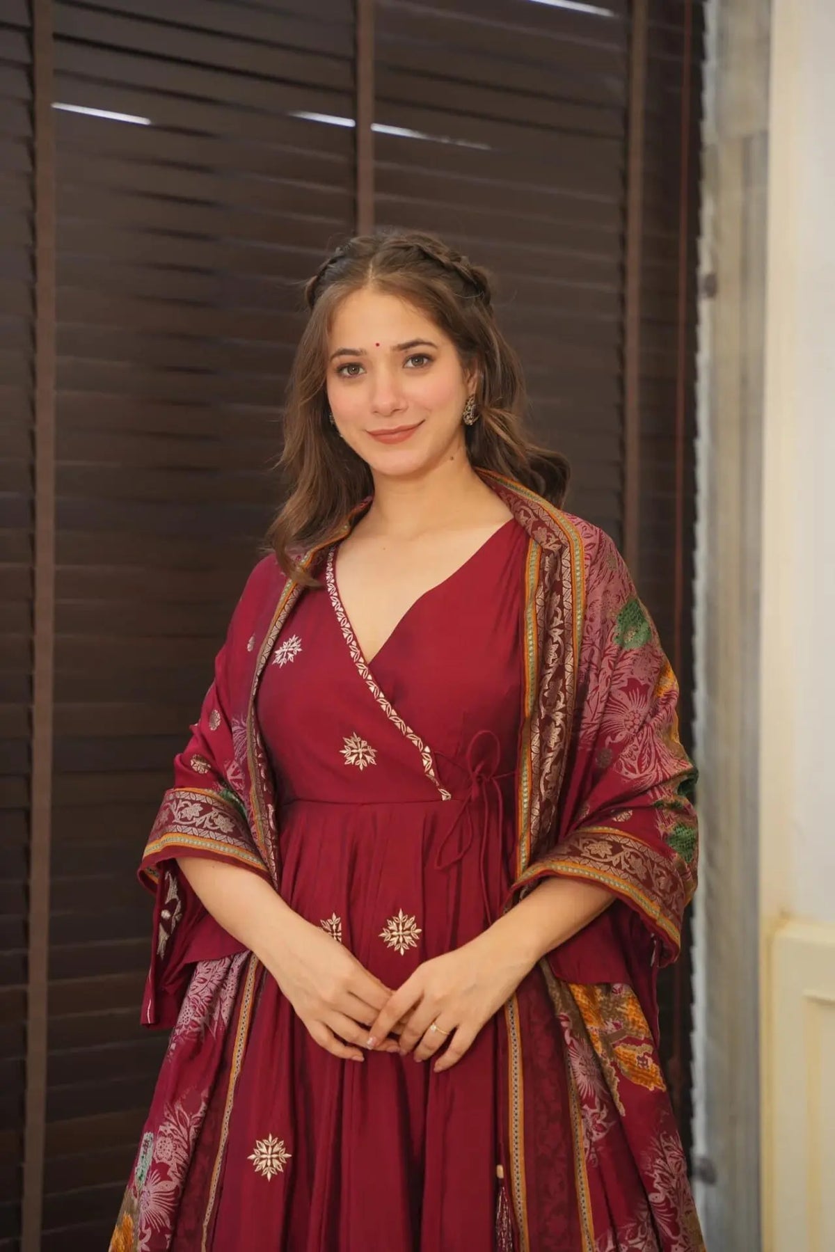 Ramya Pure Silk Anarkali Suit Set