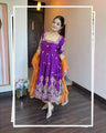Royal Amethyst Noor Anarkali Suit Set