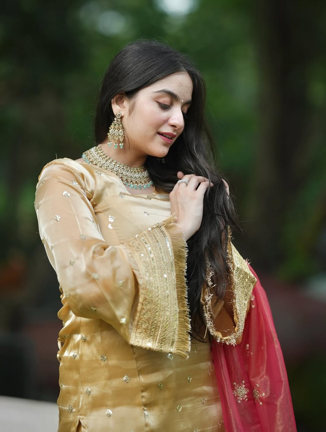 Alisha Azure Luxe Suit Set