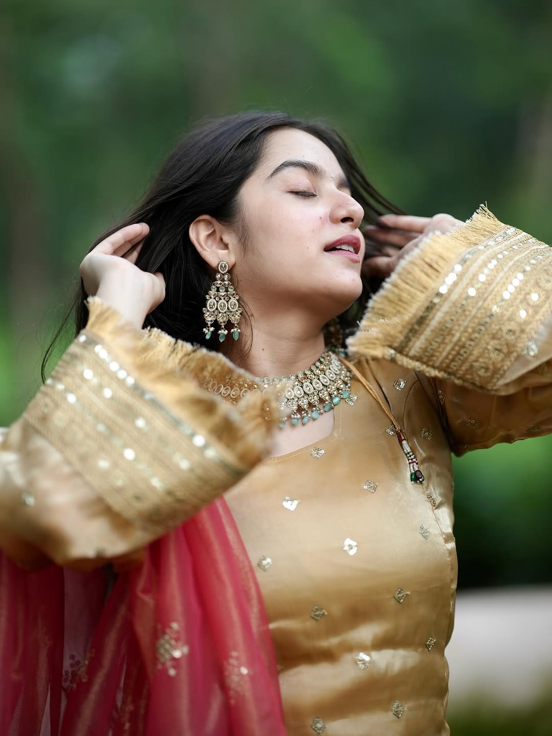 Alisha Azure Luxe Suit Set