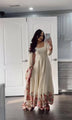Rashi Heavy Silk White Gown