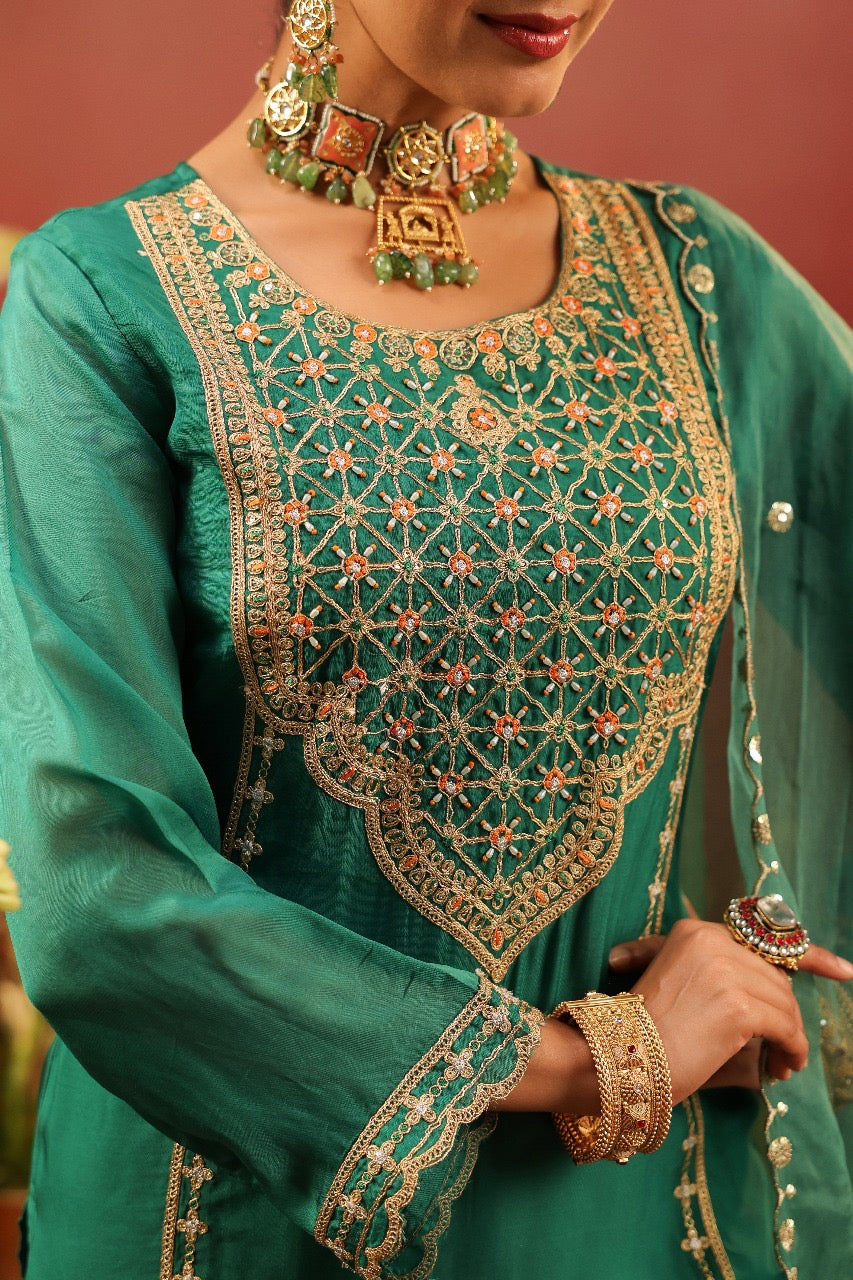 Shaheen Emerald Suit Set
