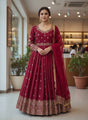 Cherry Royale Chinon Silk Gown Set