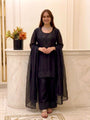 Elara Heavy Fancy Silk Embroidered Party Set