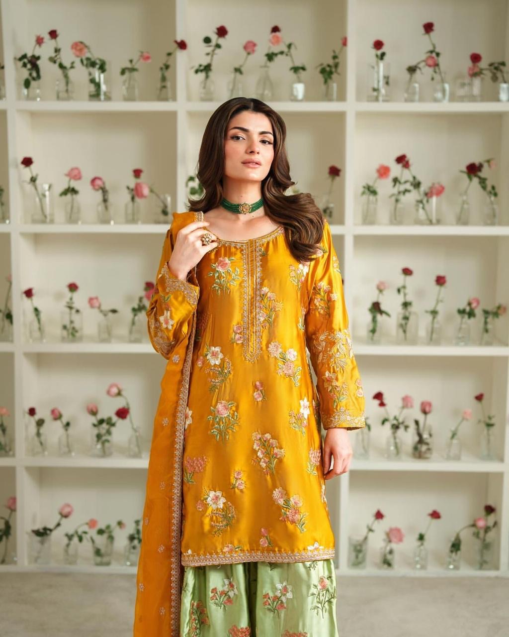 Golden Premium Farshi Kurta Suit Set