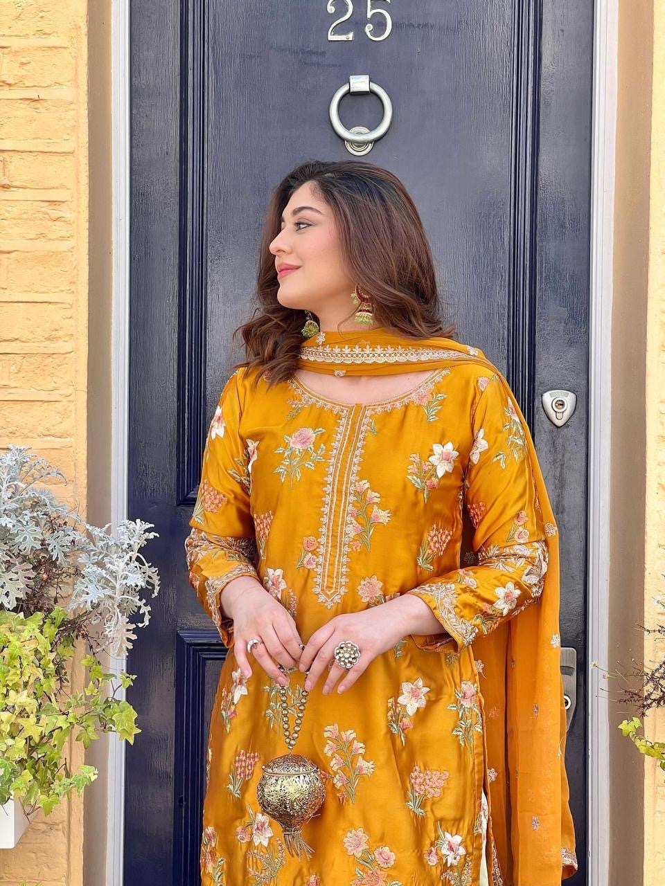 Golden Premium Farshi Kurta Suit Set