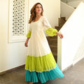 Saanvi Summer Tiered Rayon Cotton Gown
