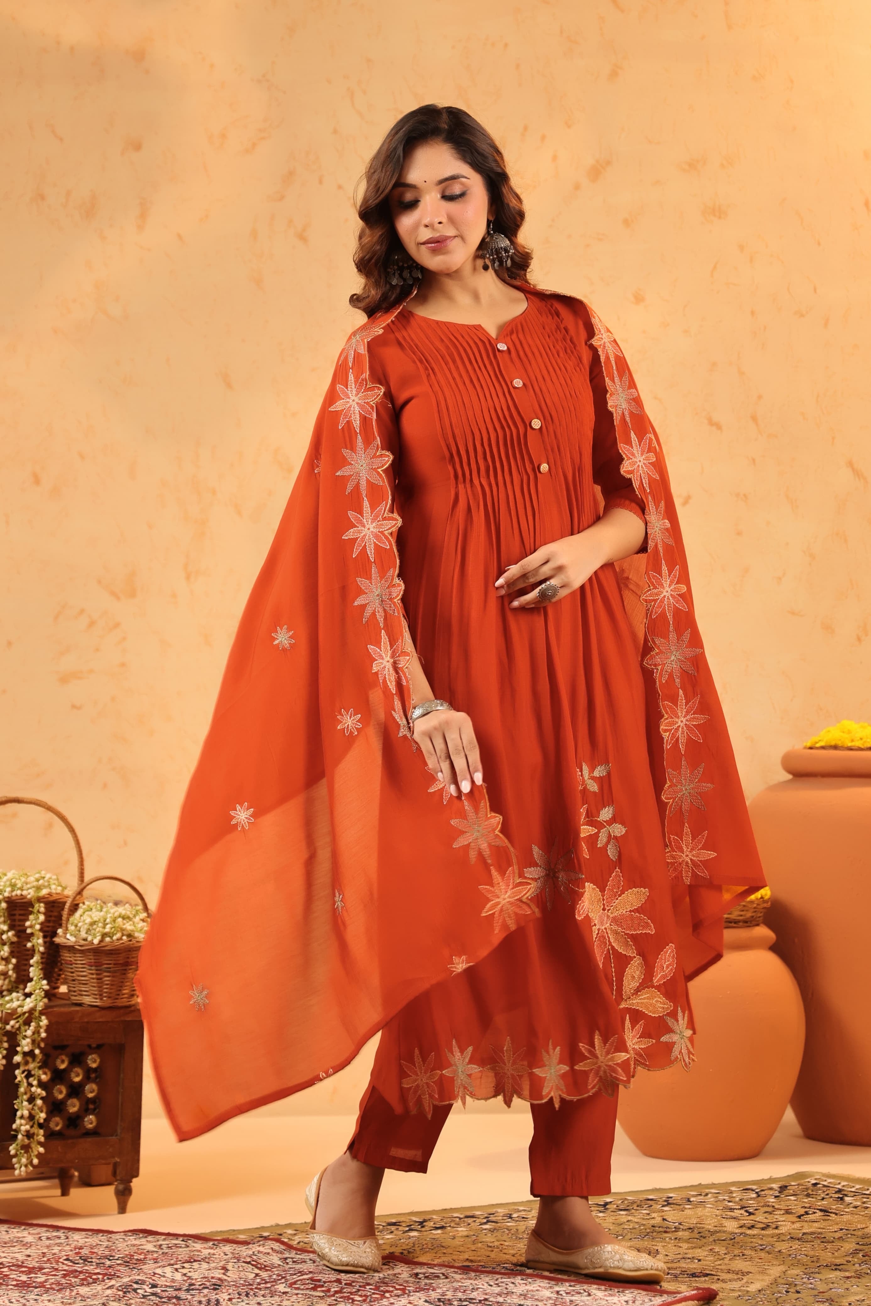 Chandrika Mul Chanderi Suit Set