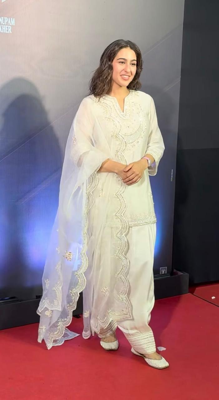 Sara White Farshi Suit Set