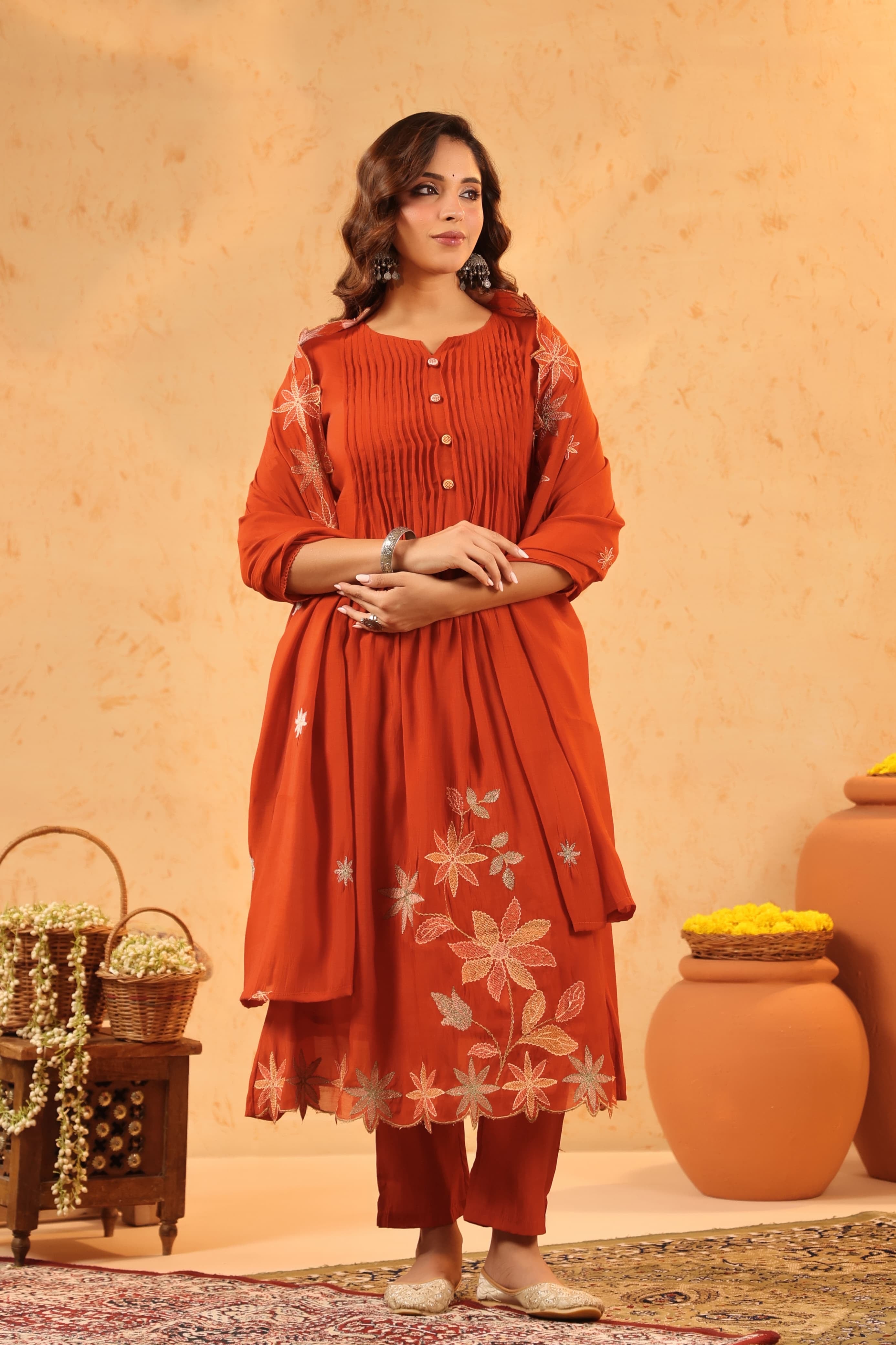 Chandrika Mul Chanderi Suit Set