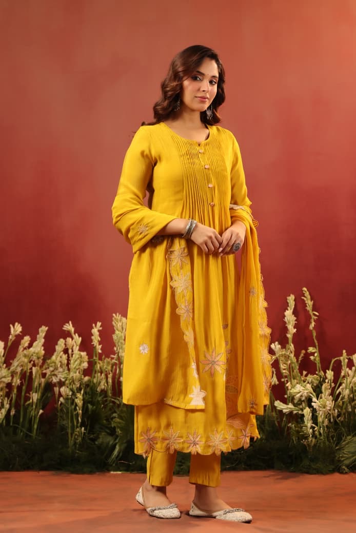 Chandrika Mul Chanderi Suit Set