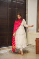 Kiara White Anarkali Suit Set