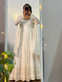 Amisha Off White Anarkali Suit Set