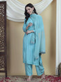 Sky Mist Chikankari Rayon Co-ord Set
