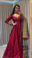 Shehnaaz Wine Flare Set