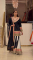 Royal Black Sharara Suit Set