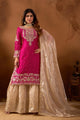 Fuchsia Glow Embroidered Set