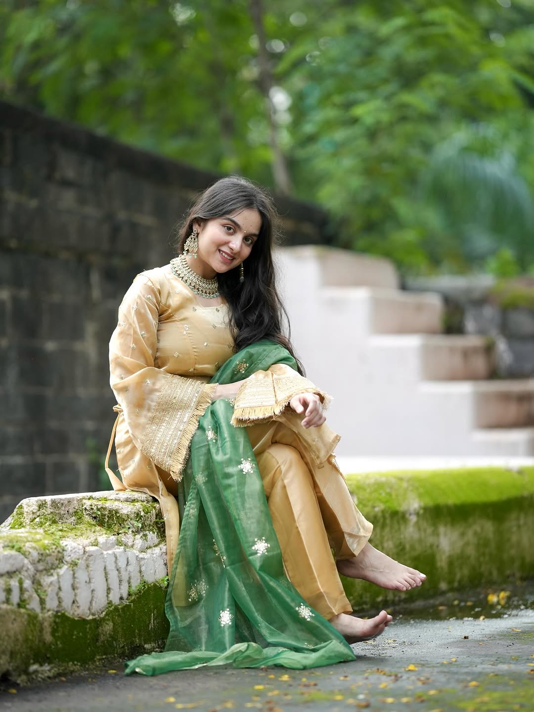 Alisha Azure Luxe Suit Set