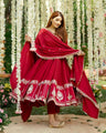Rajvi Premium Ruby Anarkali Suit Set