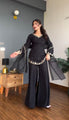 Noir Ziya Embroidered Sharara Set