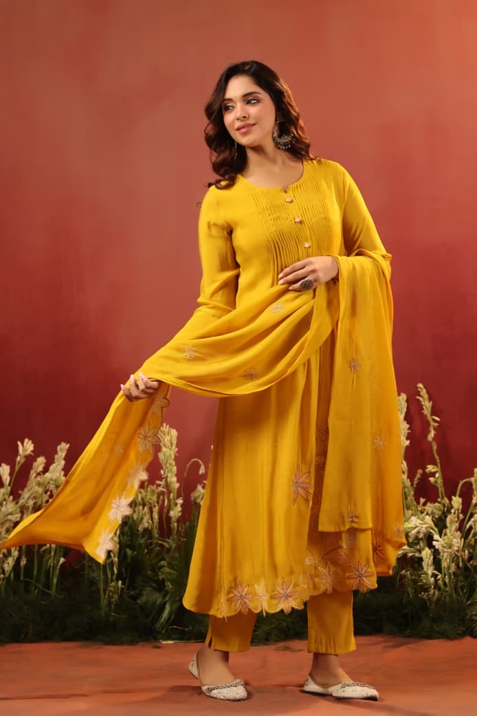 Chandrika Mul Chanderi Suit Set