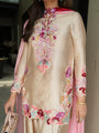 Ivory Gulnaar Luxe Farshi Suit Set