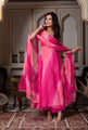 Rangoli Pink Anarkali Suit Set