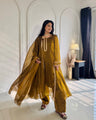 Saniya Mustard Flowy Suit Set