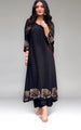 Noir Black Muslin Suit Set