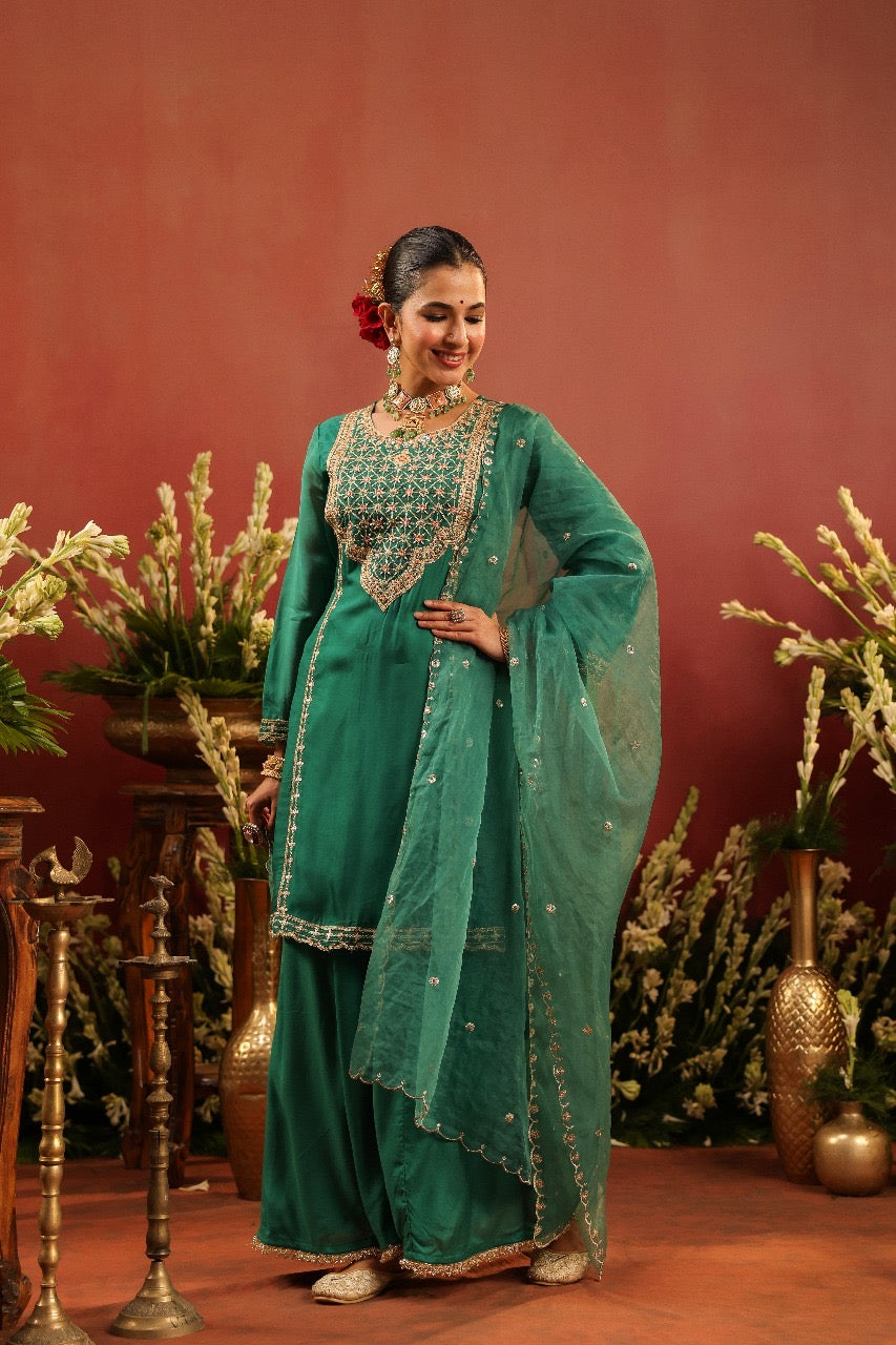 Shaheen Emerald Suit Set