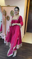 Magenta Embroidered Anarkali Suit Set with Dupatta