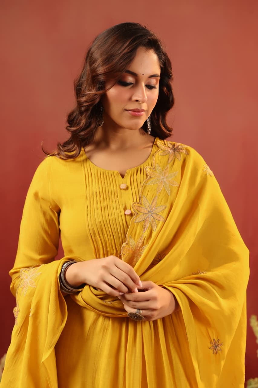 Chandrika Mul Chanderi Suit Set
