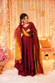 DIVYANI ANARKALI STYLE PLAZZO SUIT SET