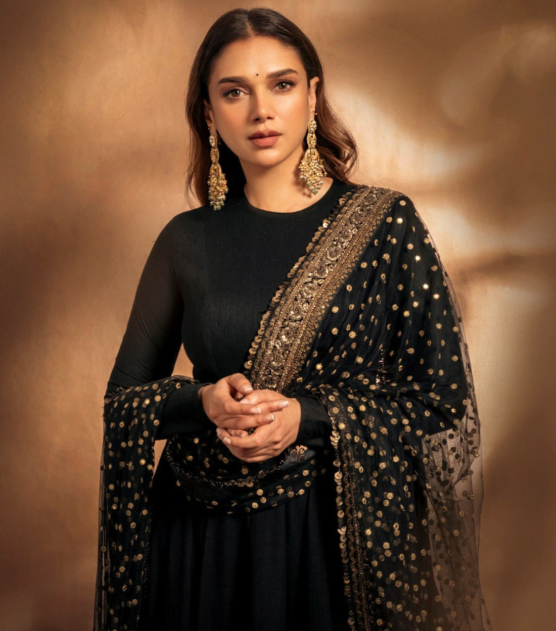ADITI BLACK COLOUR ANARKALI SUIT SET
