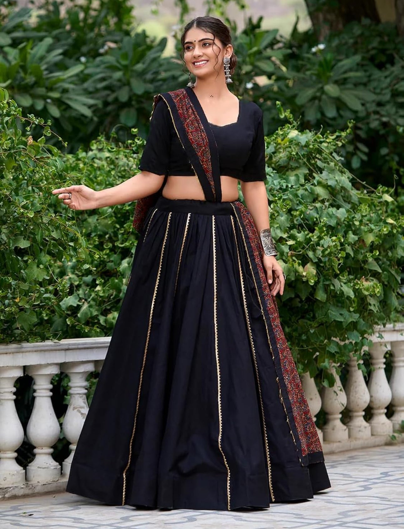 Rangrasiya Black Lehenga