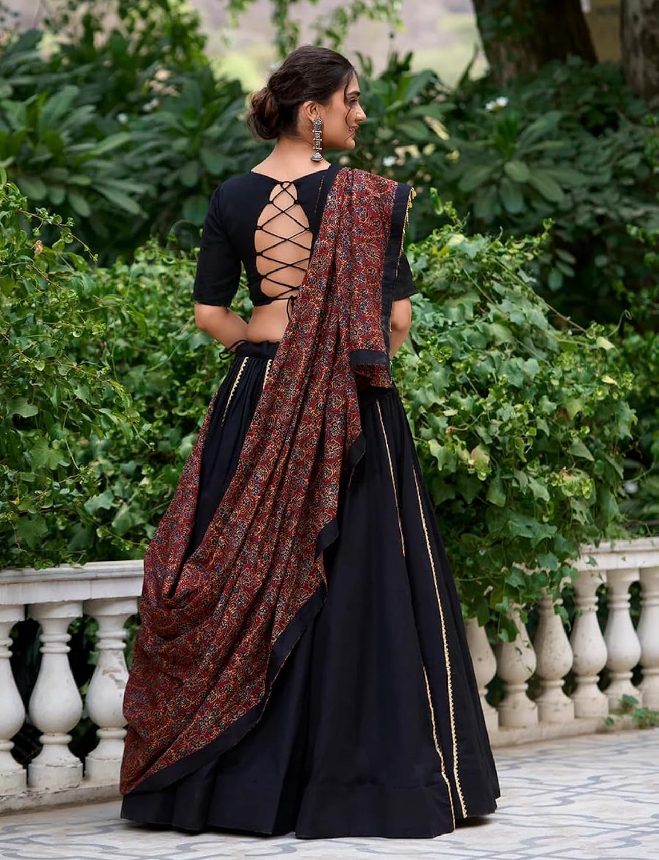 Rangrasiya Black Lehenga