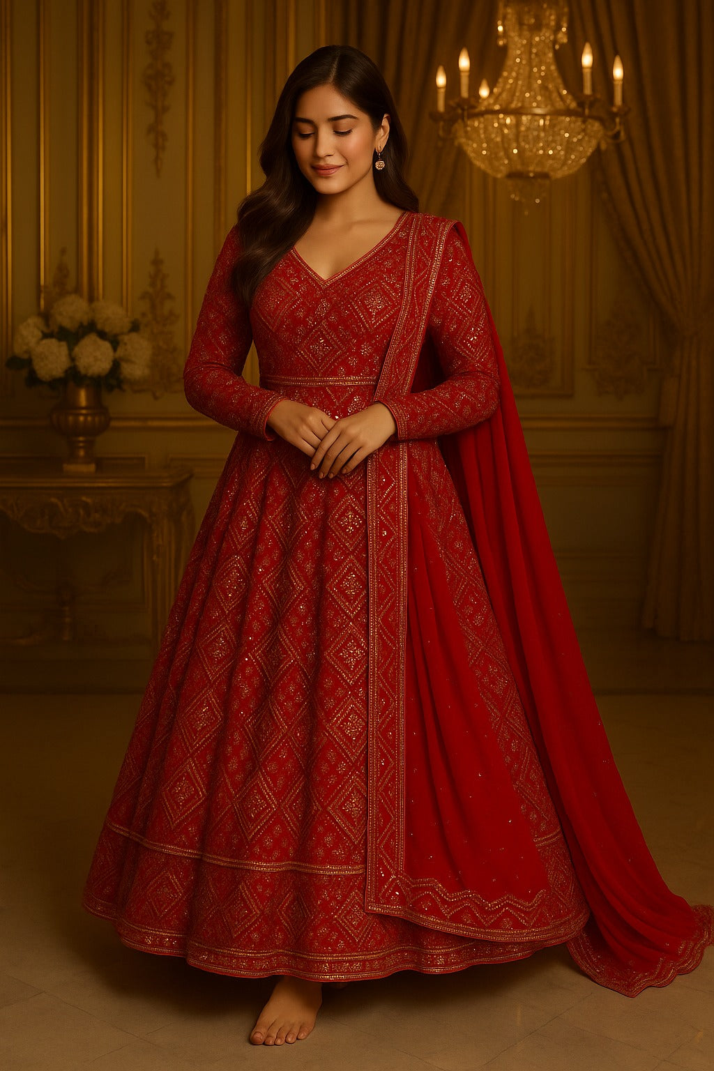 Scarlet Radiance Suit Set