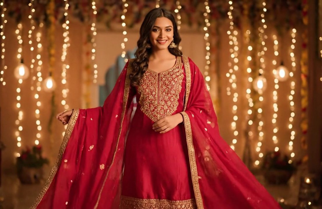 Aarohi Embroidered Patiala Suit Set