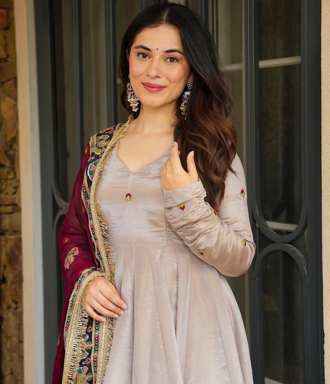 Suhana Grace Anarkali Suit with Embroidered Dupatta