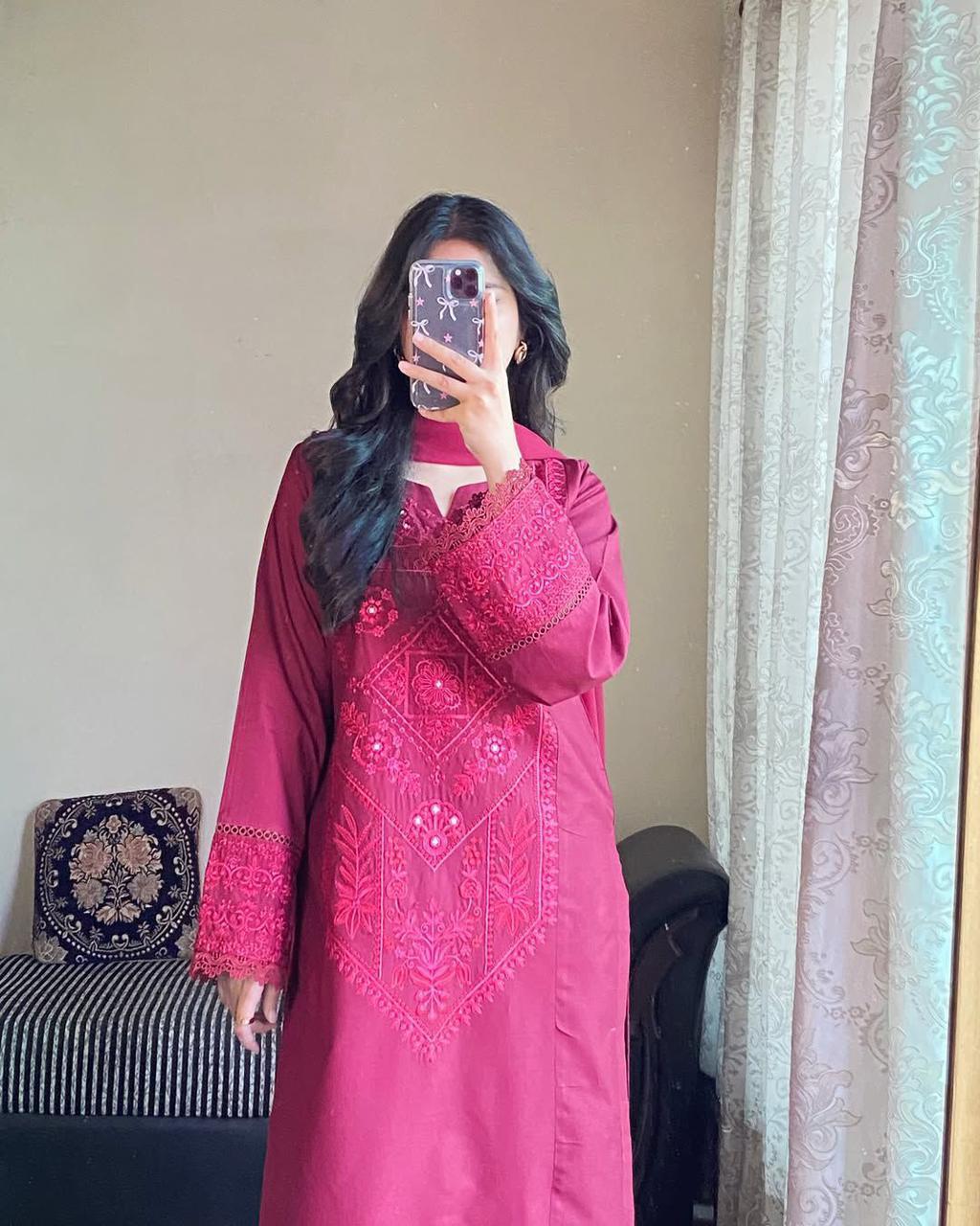 Ruby Mirage Suit Set