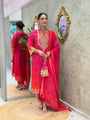 Aisha Luxe Embroidered Chinon Silk Suit Set