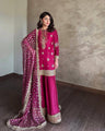 Zehra Magenta Palazzo Set